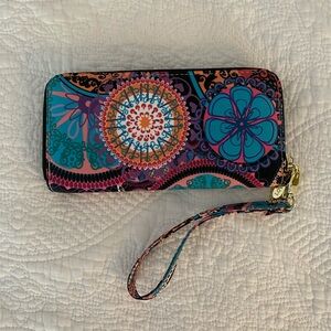 Loveshe Bohemian Floral Wristlet Wallet